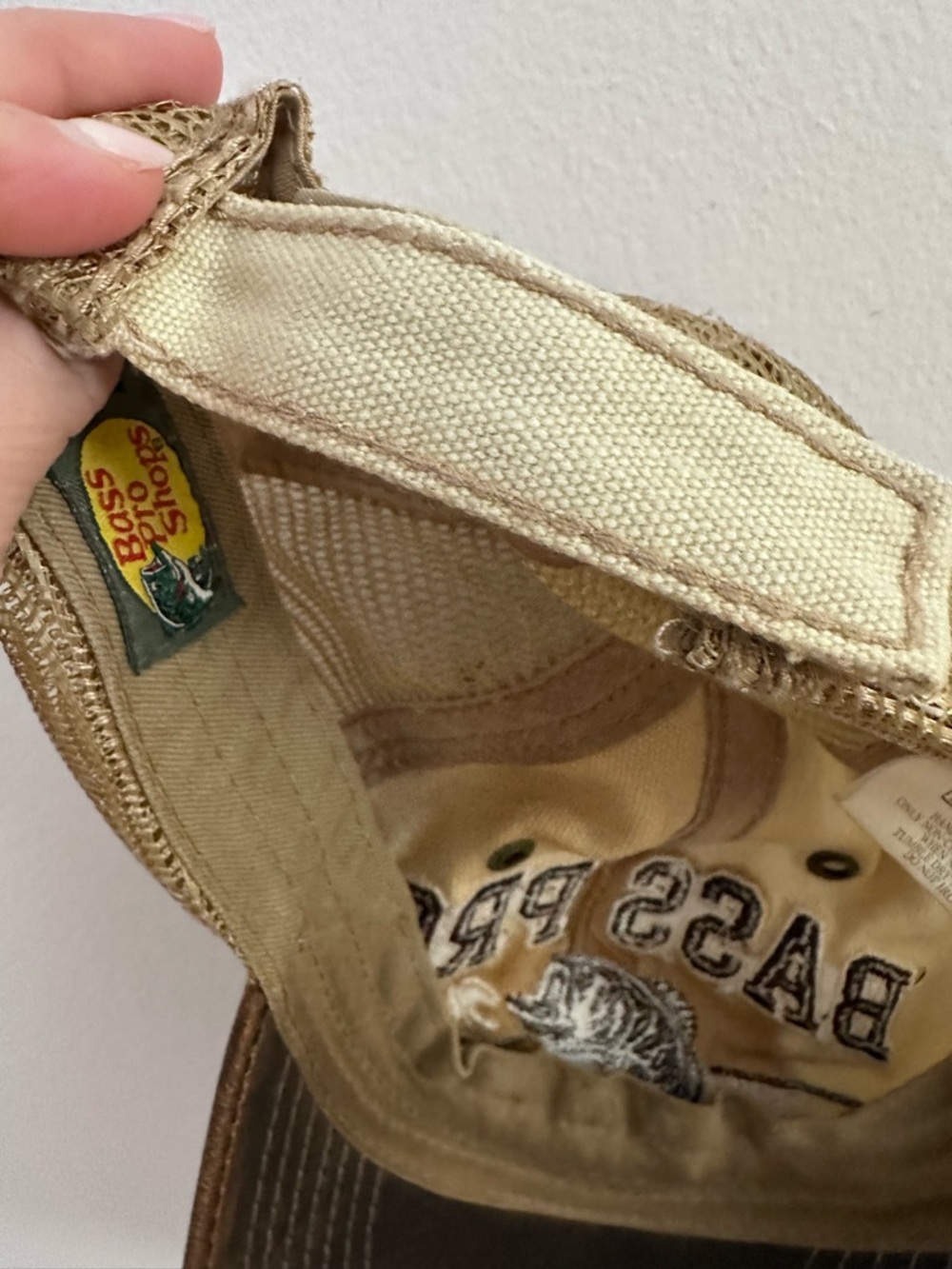 Bass Pro Shops 1972 Gone Fishing Trucker Hat Brown Tan Distressed GrandpaCore - Picture 6 of 6